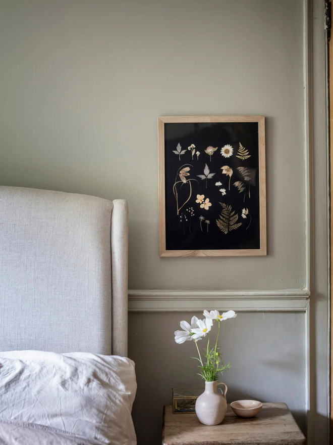 pressed wildflower framed print
