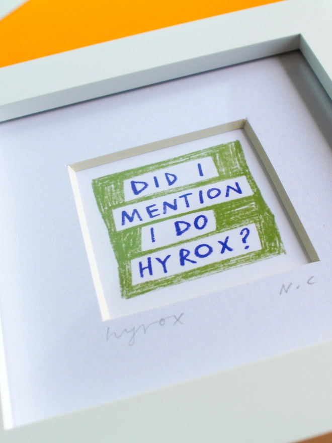 Did I mention I do Hyrox? Print