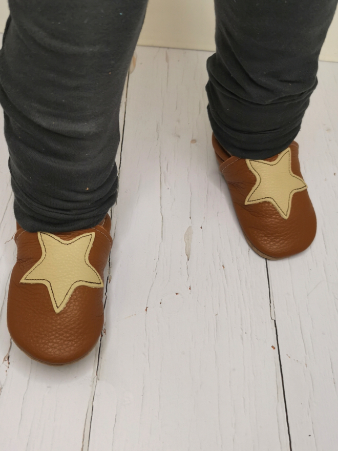 Starry Caramel & Cream Baby / Kid Shoes