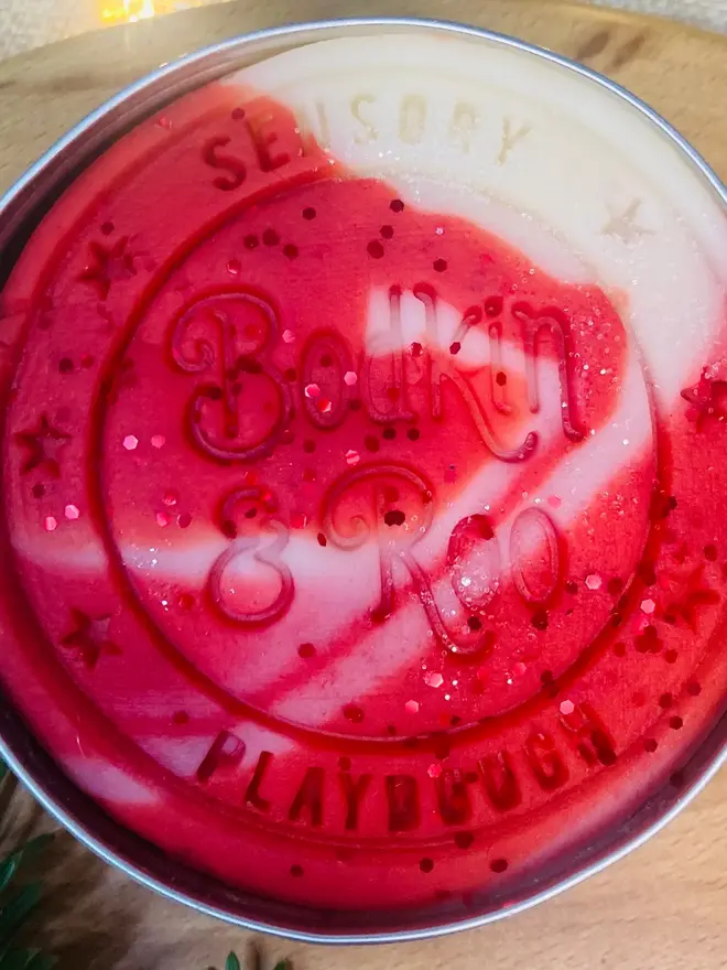 Candy Cane Christmas Playdough Kit