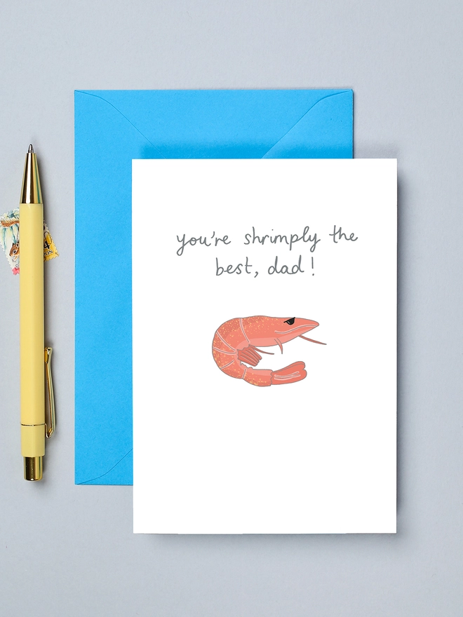 'Shrimply The Best' Father's Day Card