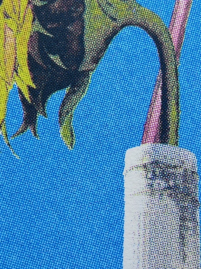 Flower Station Silkscreen Print 