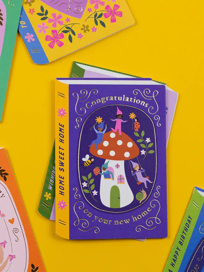 'Congratulations On Your New Home' Mushroom Home Card