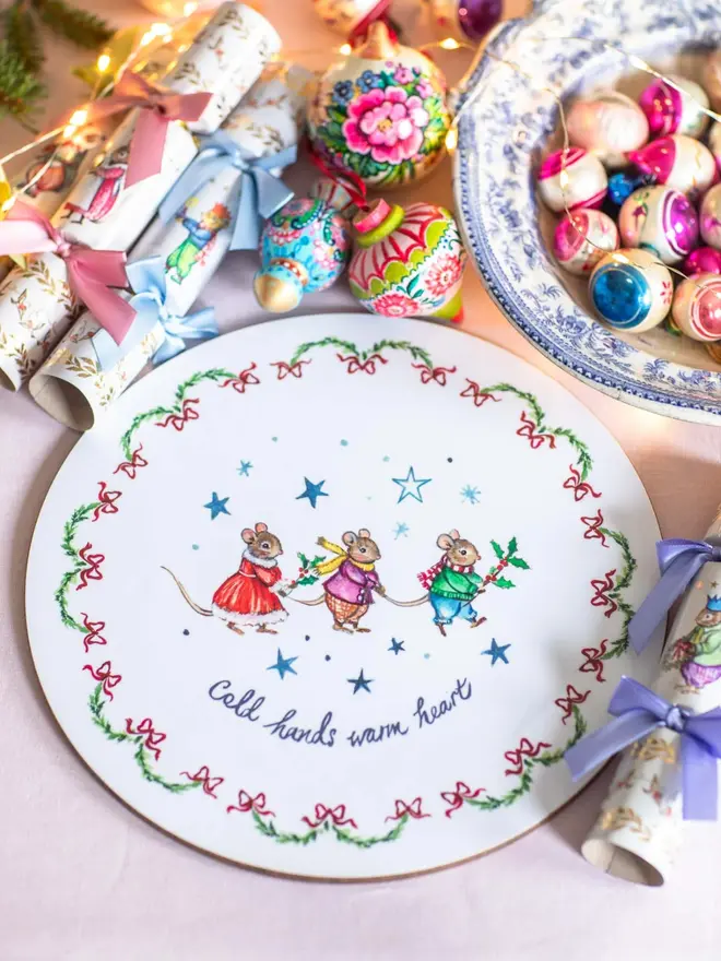 Cold hands warm heart ~ Christmas Placemat