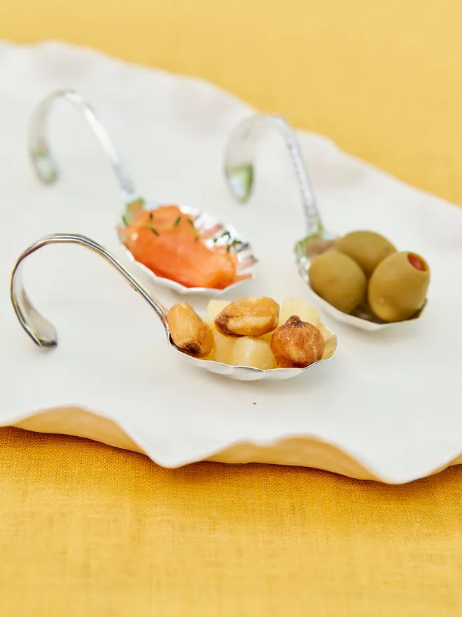 Personalised Handstamped Vintage Canape Spoon