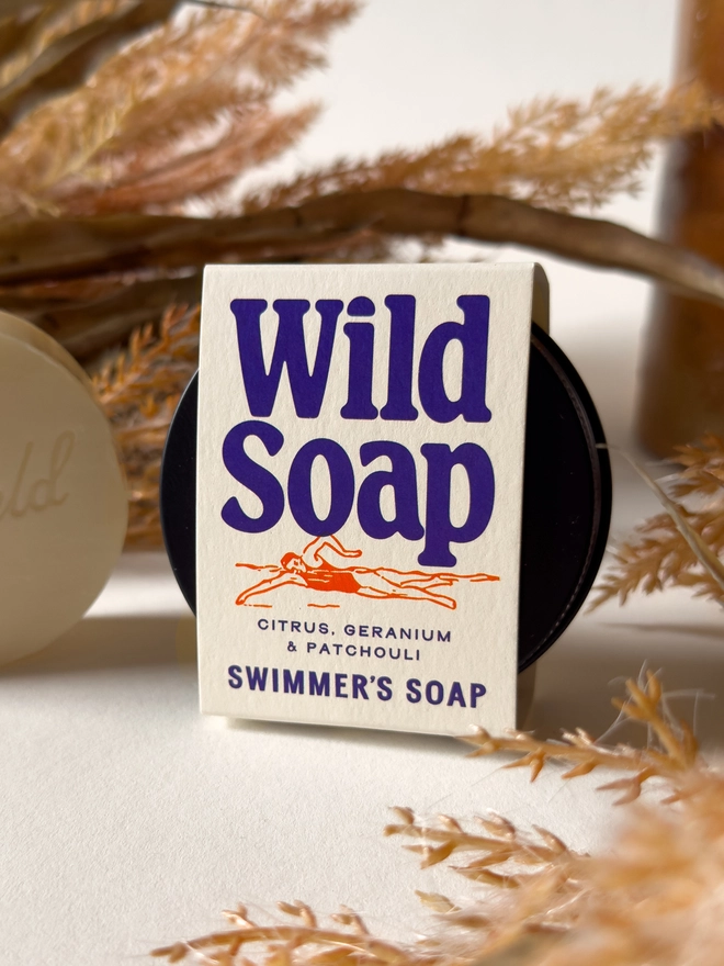 Swimmers Soap in packaging