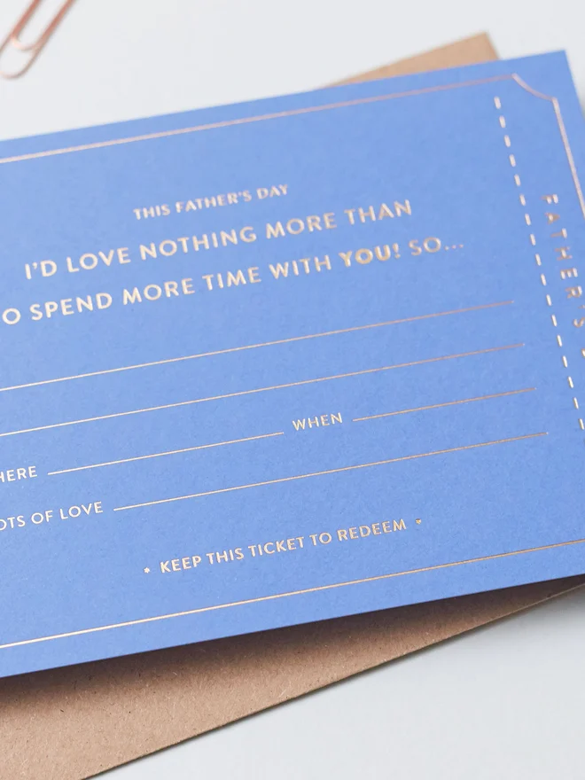 fathers day gift voucher hot foil detail 3 FD-TIME-BL