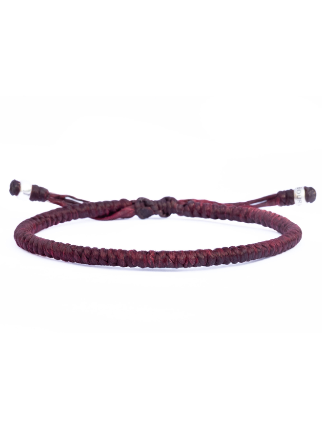wine red bracelet for men