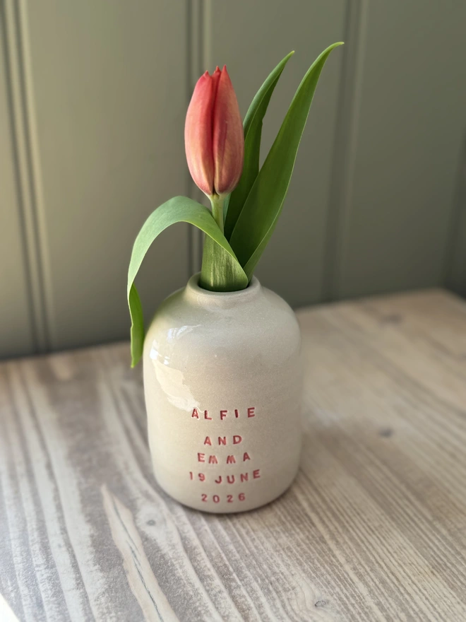 Personalised Bud Vase