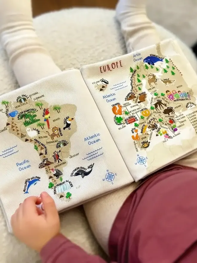 kids soft atlas book