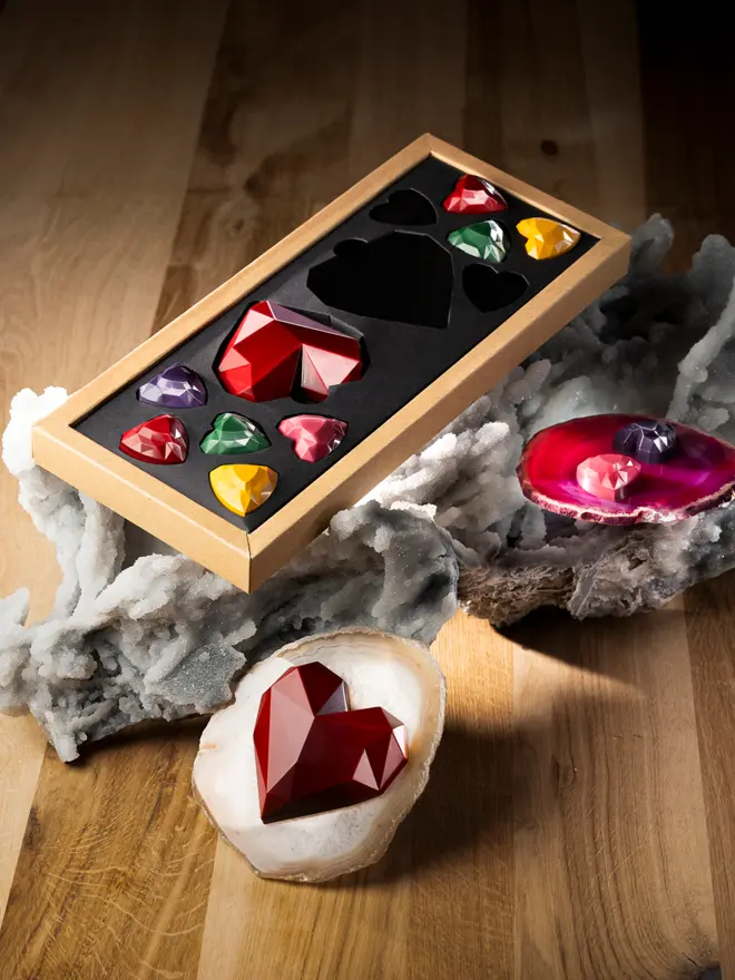 12 chocolate heart box