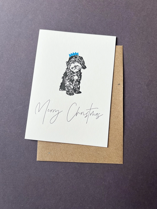 Christmas card Christmas Cockapoo 
