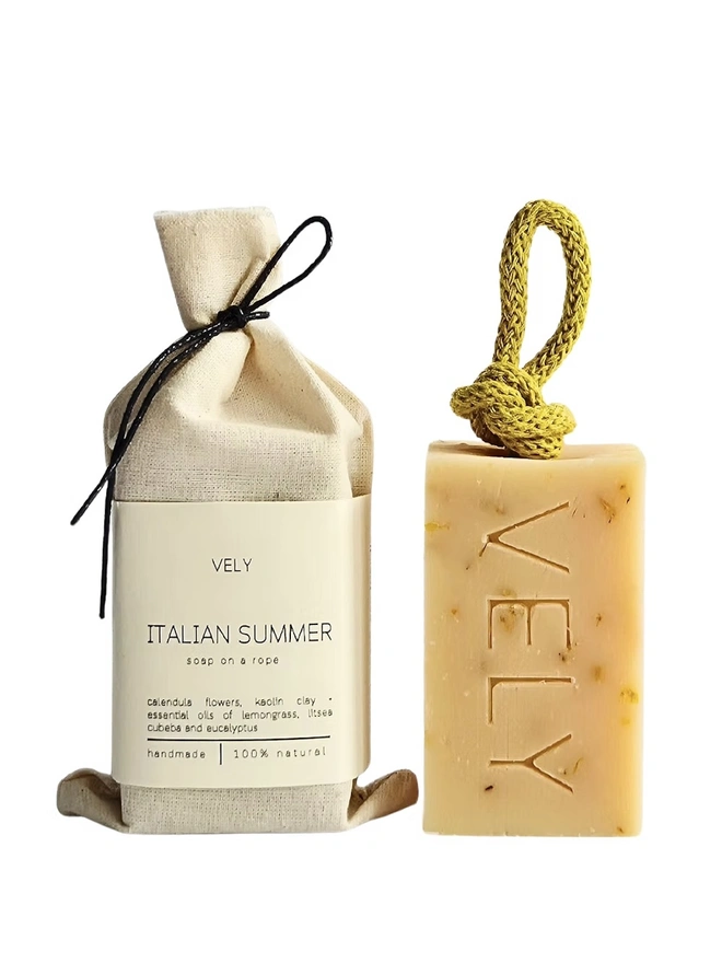 Soap On A Rope "Italian Summer" With Calendula