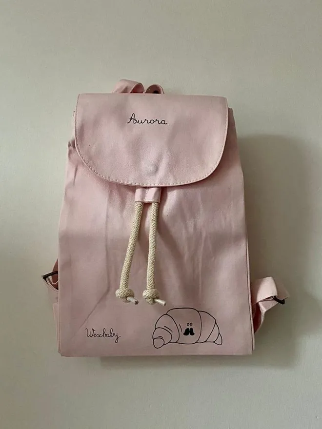 Personalised Mini Organic Rucksack