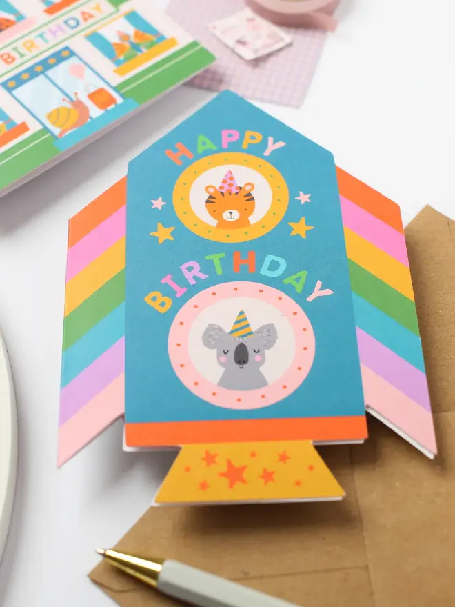 'Happy Birthday' Rocket Card