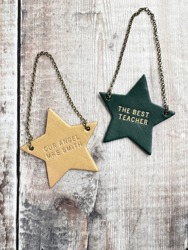 Teacher bottle tag