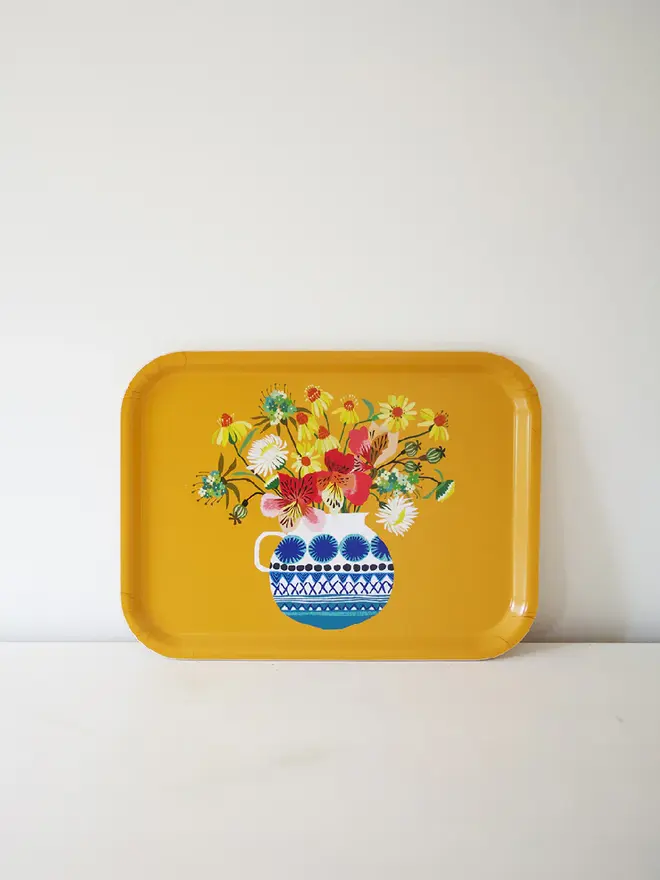 festival flowers rectangular floral tray