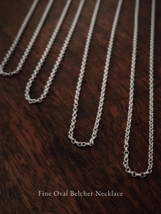 Sterling Silver Fine Belcher Necklace
