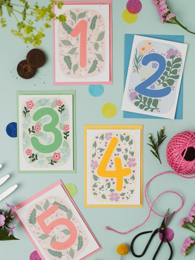 Plantable 3rd Birthday Card