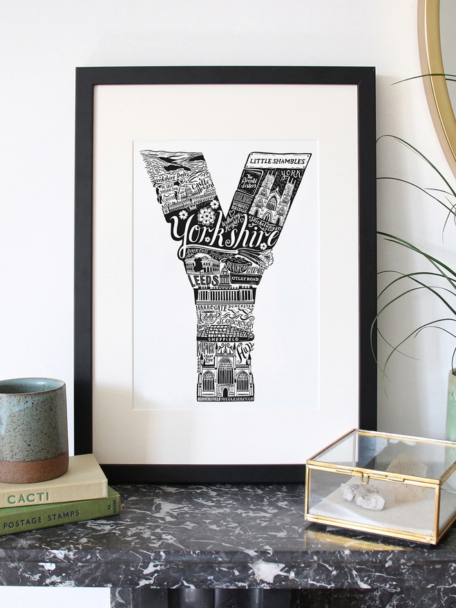 Yorkshire framed print