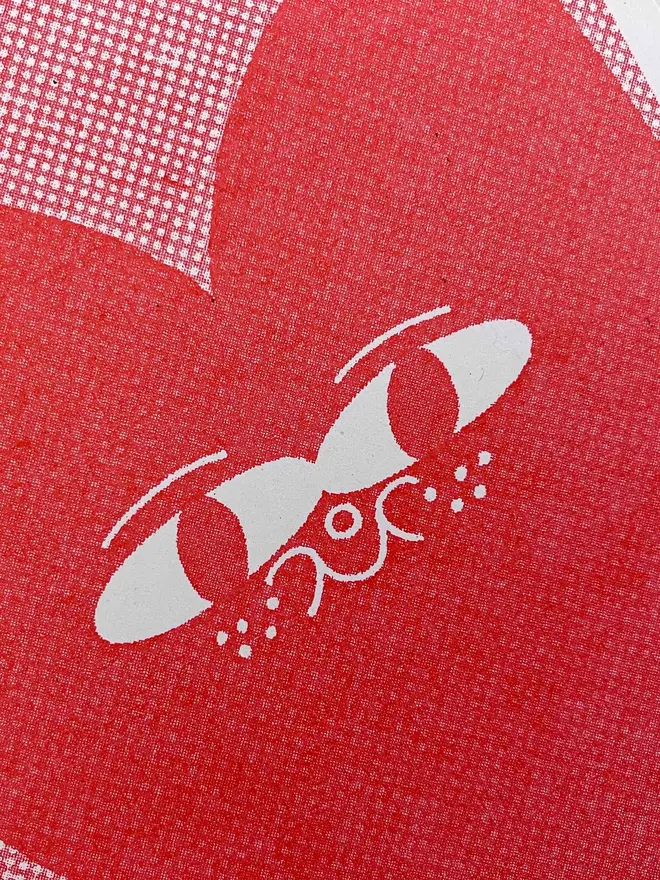 Love Heart A6 Riso Greetings Card