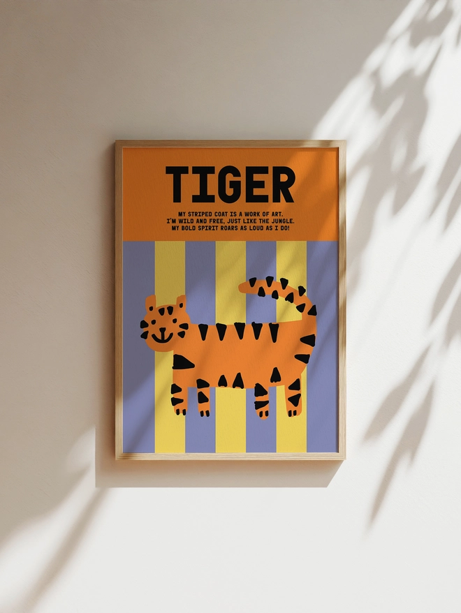 Tiger Art Print - Frame Example