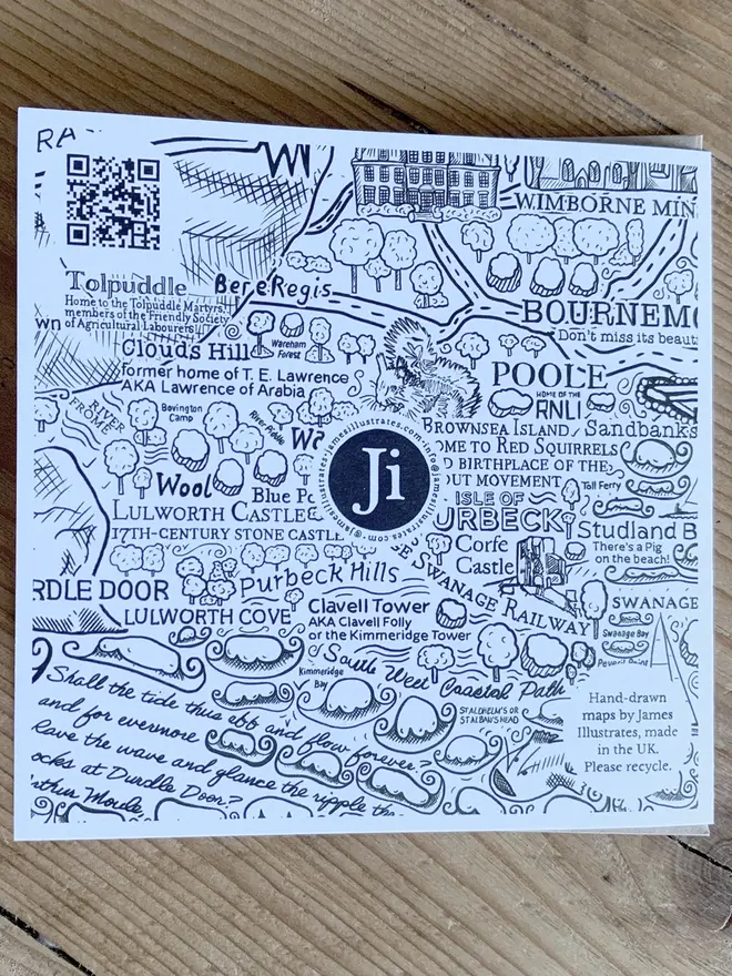 Dorset greetings card