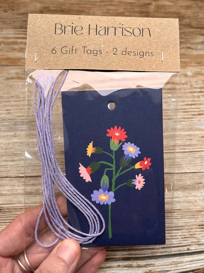 illustrated cowslip gift tags