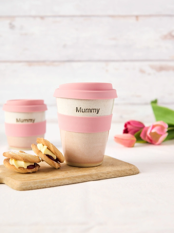 tall mummy personalised ceramic travel mug