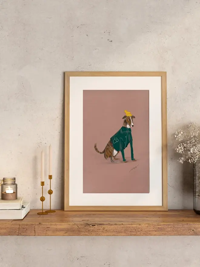 mini greyhound illustration