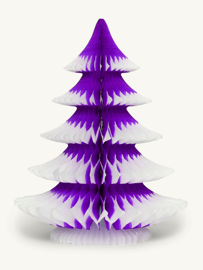 Crepe paper Christmas tree decoration