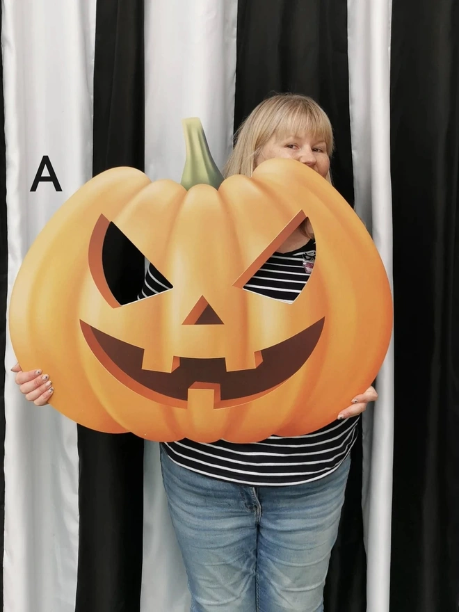 Giant Wooden Halloween Pumpkin TBC