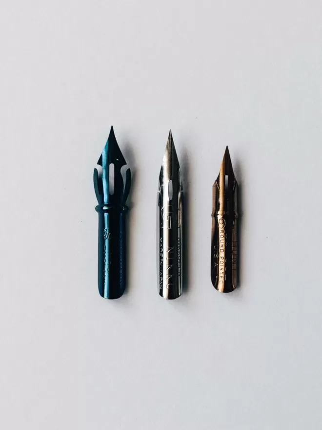 Modern calligraphy nibs