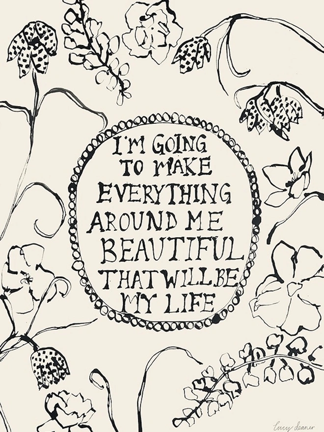 A Beautiful Life Screenprint