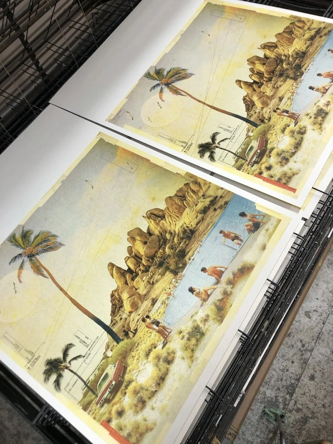 The Blue Lagoon Screenprint