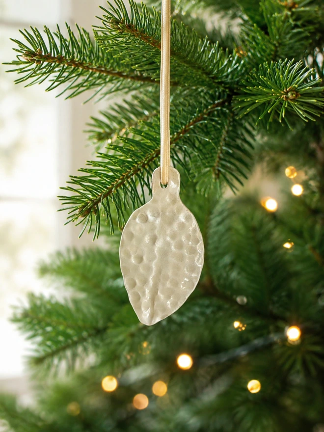 ceramic christmas decoration set, Jenny Hopps Pottery