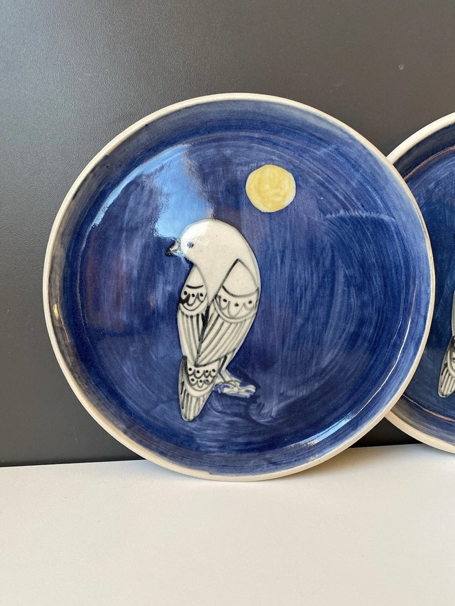 Handmade Ceramic Bird Dish