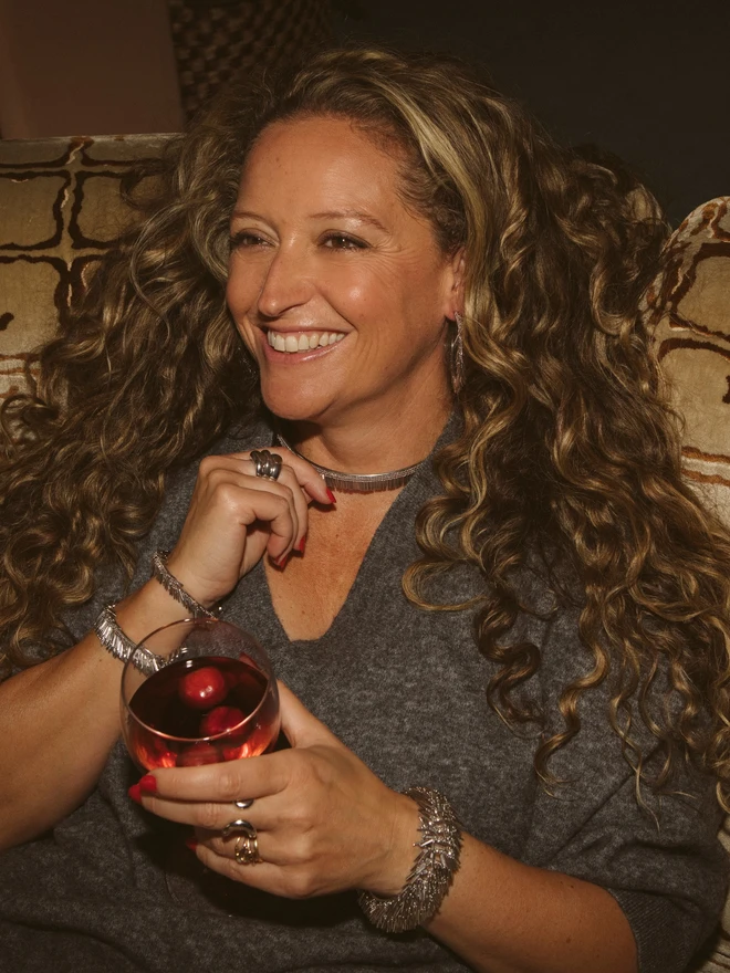 Loel Silver Tassel Choker lifetsyle