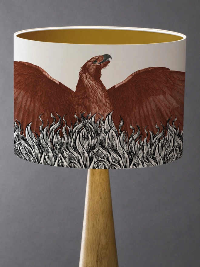 Mountain and Molehill - Phoenix Shade with gold inner