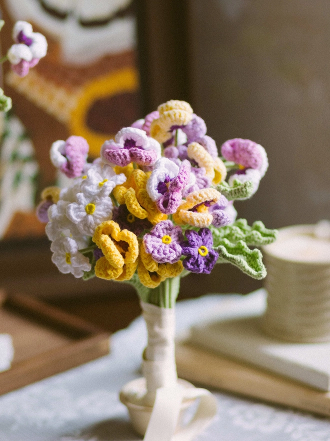 The Way to You Crochet Flower Pansy