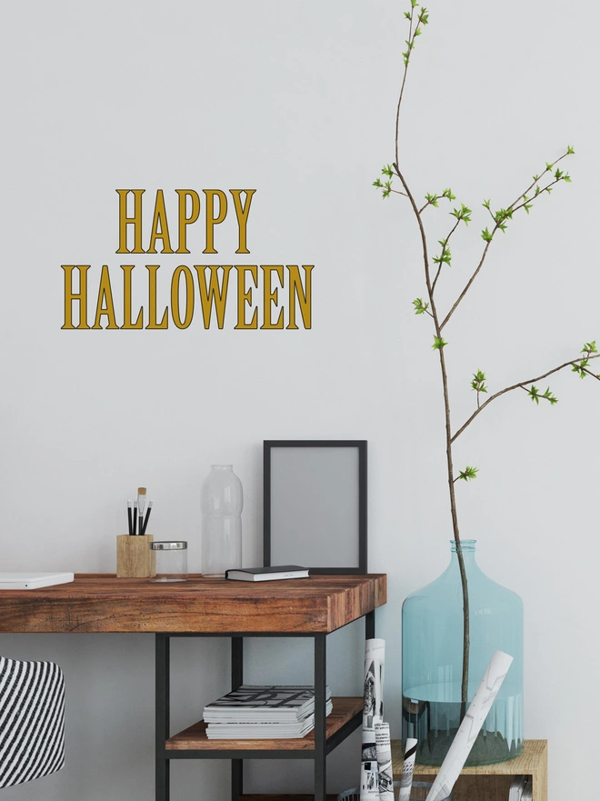 happy halloween wall sticker 
