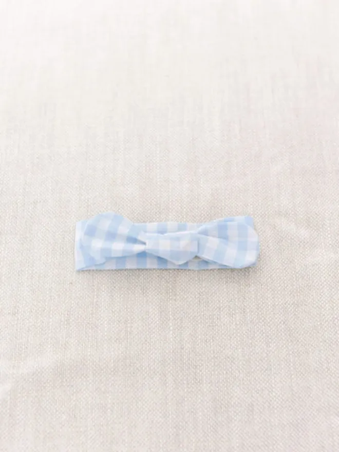 Handmade Gingham Dog Necktie