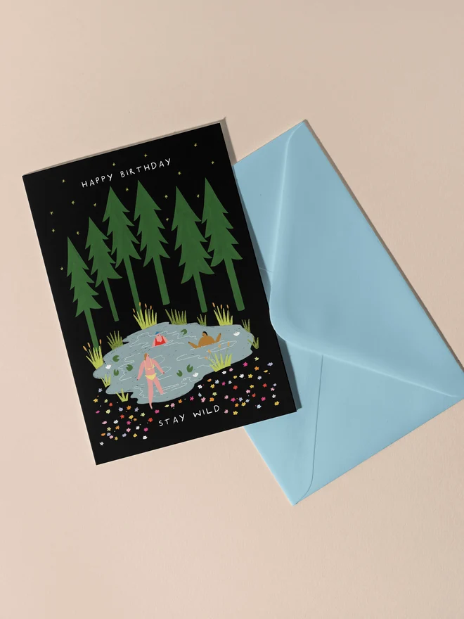 'Happy Birthday Stay Wild' Birthday Card