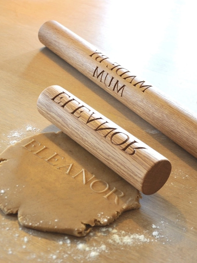 Personalised Oak Rolling Pin