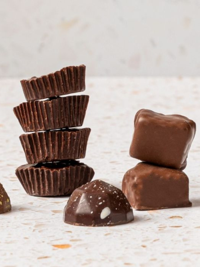 luxury hand crafted mini chocolates