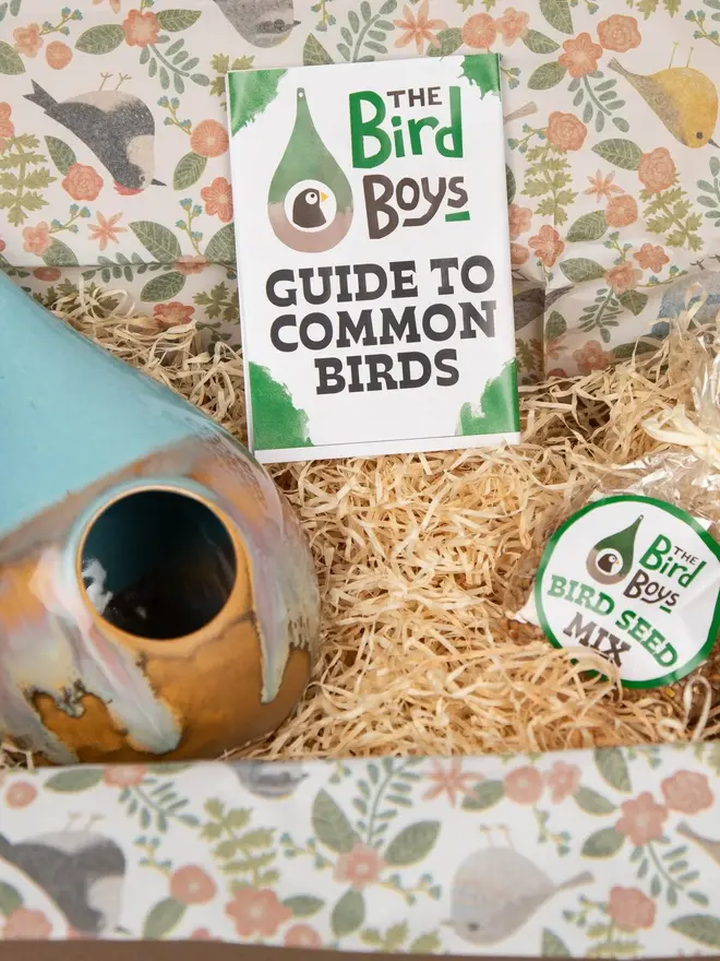 Blue Quartz Teardrop Bird Feeder