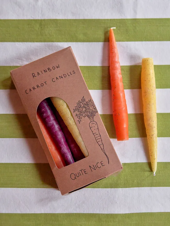 Carrot candles