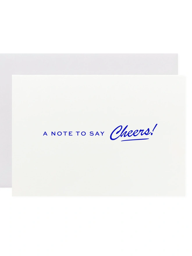 ‘Cheers!’ Blue Mini Card MC-CHEERS-BL