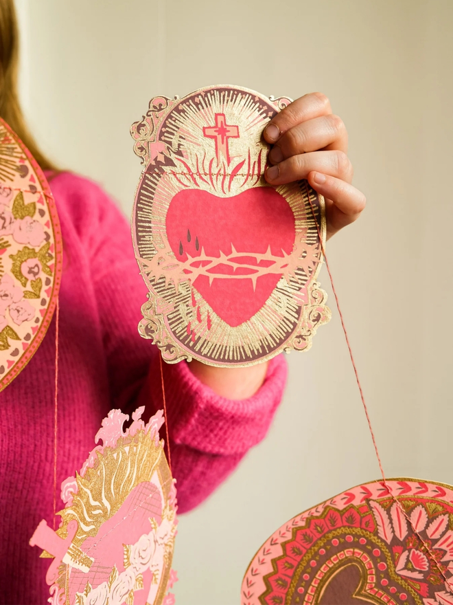 Saint Valentine Heart Garland