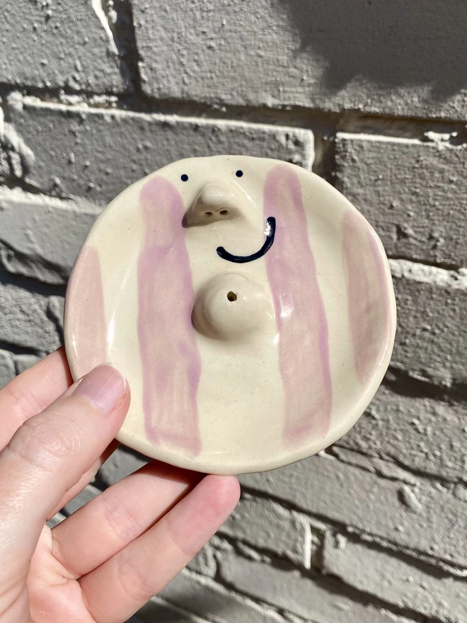 lavender incense dish